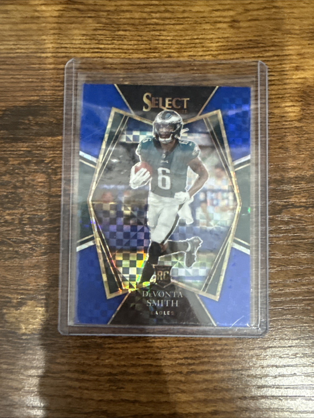 2021 Panini Select Devonta Smith Premier Level Rookie Blue Prizm SP /149 #149 RC