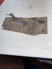 Vintage Three Lead Soldiers. Army Guns Clean Not Painted Milatary.