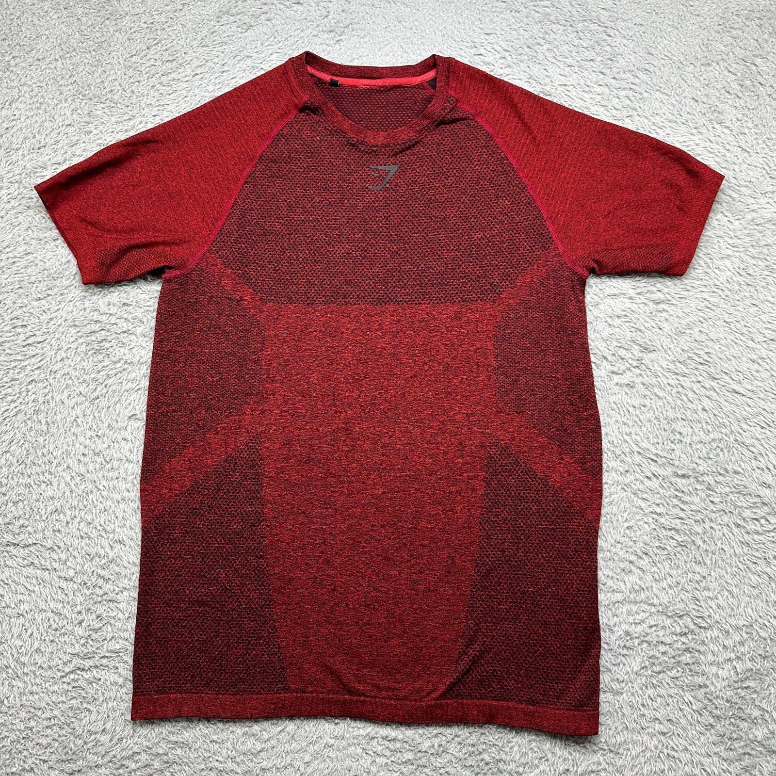 Gymshark Phantom Shirt Men XL Compression Red Bodybuilding Athleisure