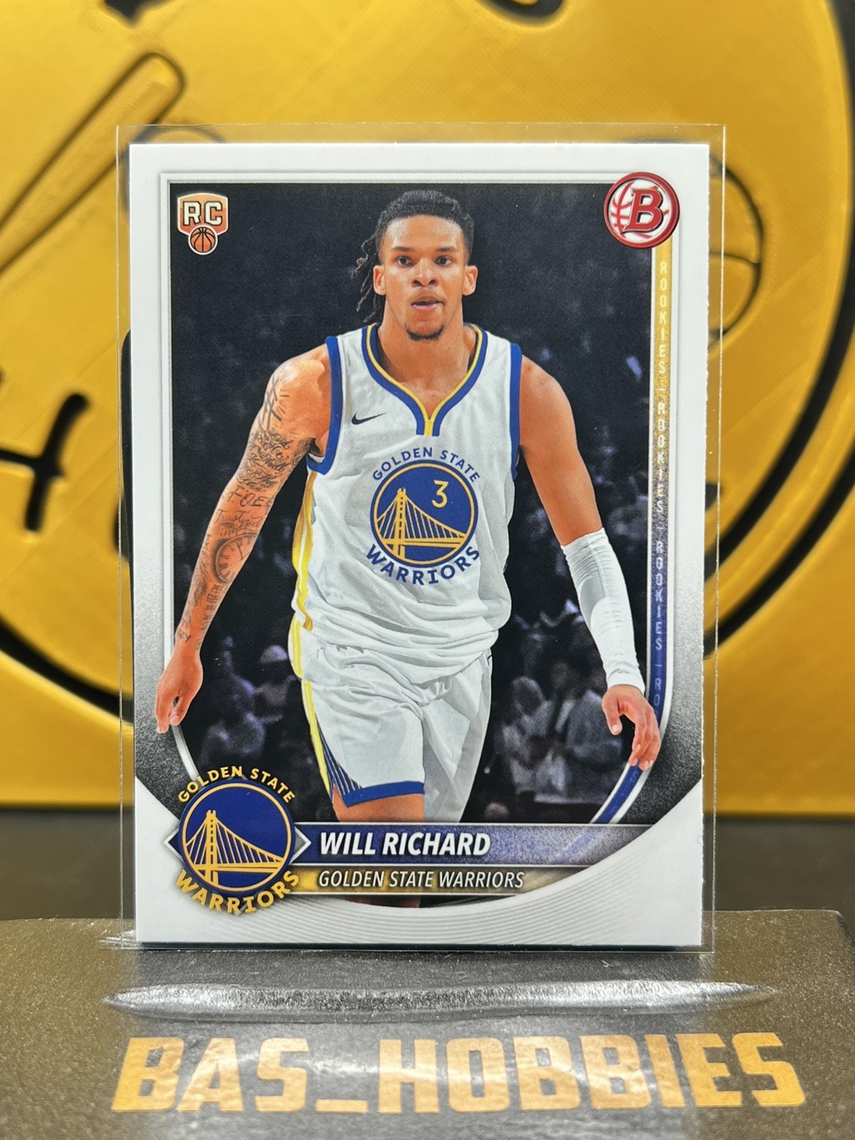 2025-26 Bowman Basketball - Will Richard - #52 Base Rookie Card - Warriors