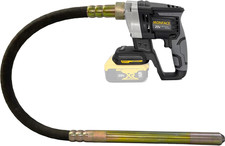 20V Cordless Concrete Vibrating Tool, with 3.8Ft Shaft Rod, Brushless Motor, Com