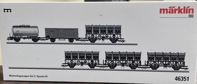 Marklin HO 46351 Omni 51 Dump Car Set #2 NIB 2011 Insider Set Free Shipping