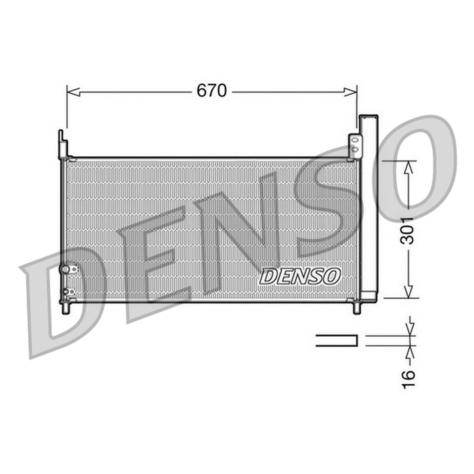 CONDENSER AIR CONDITIONING DCN50037 FOR LEXUS TOYOTA COROLLA GRAND/PRIUS/+ 1.8L - Image 19
