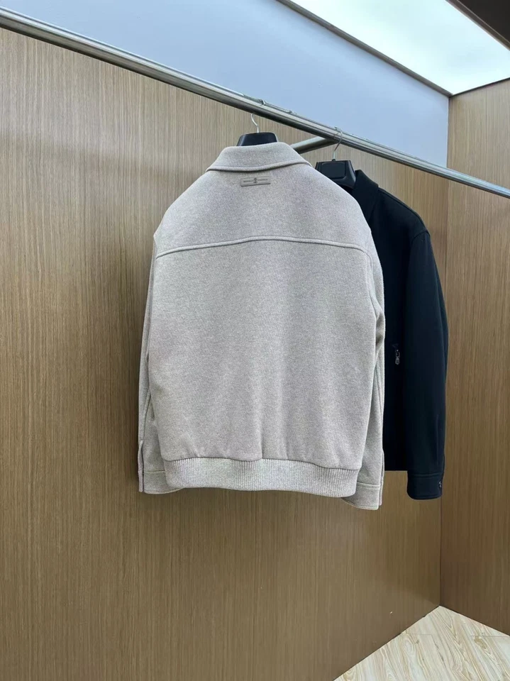 Abrigo Blazer Brunello Cucinelli Para Hombre Chaqueta Informal Regular Solapa Cremallera Negocios Foto 2 de 4