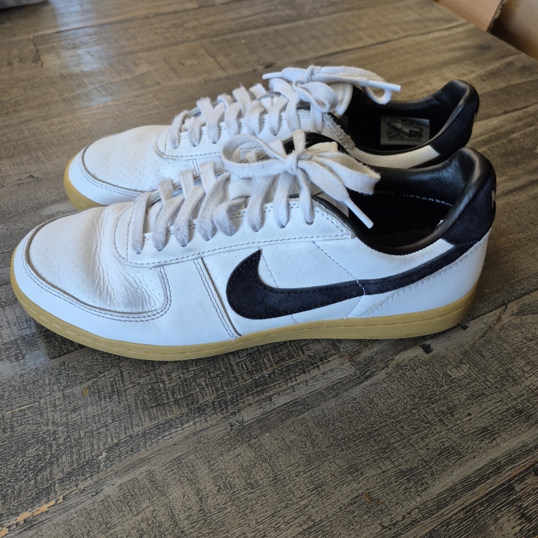 SAOLA Nike Field General 82 Sp Sneakers Uomo 10.5 Bianco Nero Suola Gomma HF5603 101 Scarpa