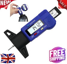 Digital Tyre Depth Gauge Tread Checker LCD Mini Tool For Motorbike Car Van hgv