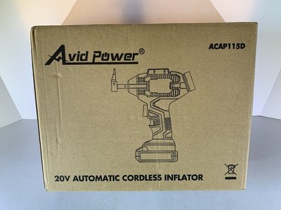Avid Power 20V Cordless Car Tire Air Compressor Bundle ACAP115D
