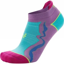 Balega Women's Enduro No Show Running Socks - Medium - Bright Lilac/Neon Aqua