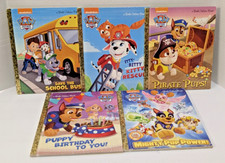 Lot of 5 Little Golden Book Nickelodeon Paw Patrol Fun Adventures