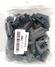 24 Pairs Pack Plastic Shelf Lock Clips Black Post Shelving Split Sleeve 48 pcs