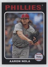 2024 Topps Heritage High Number Black Border Aaron Nola #596 05ns
