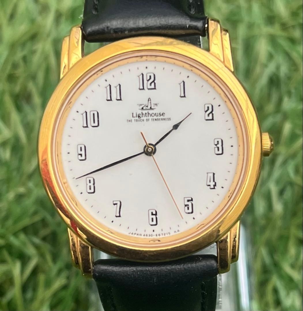 CITIZEN Lighthouse Round Gold-tone Men's Vintage Watch