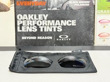 Oakley Flak Jacket 1.0 Std size Black Iridium Polarized Lens set - New Old Stock