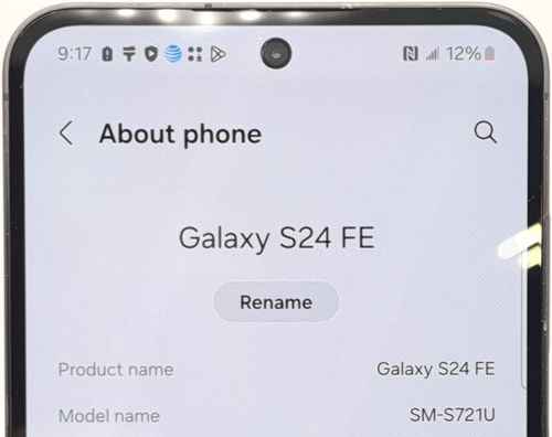 Samsung Galaxy S24 FE S721U 128GB Fair Condition | Black | UNLOCKED - Afbeelding 3 van 7