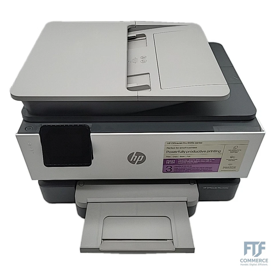 HP OfficeJet Pro 9120e Multifunktionsdrucker - Ohne Patronen - Bild 3 von 4