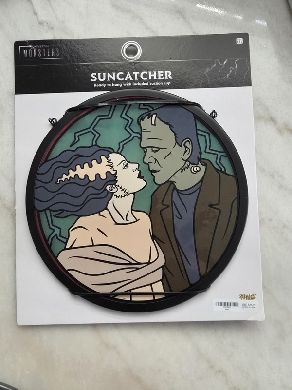 Universal Monsters Frankenstein Bride Suncatcher Window Decor Spirit Halloween 