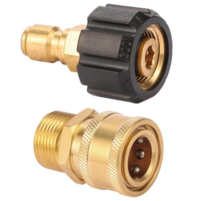 #ad Pressure Washer Quick Connect Fittings Quick Connect Kit M22 14mm to 3 8 Inc... $14.63