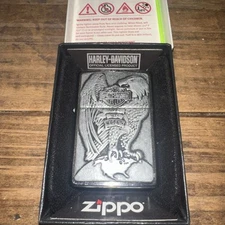 NEW Zippo 2017 Harley Davidson Made In USA Eagle Emblem Lighter