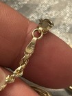 14K Solid YELLOW GOLD ITALY ROPE NECKLACE 24”CHAIN UNISEX 14k On It 14.44 Grams — photo 9