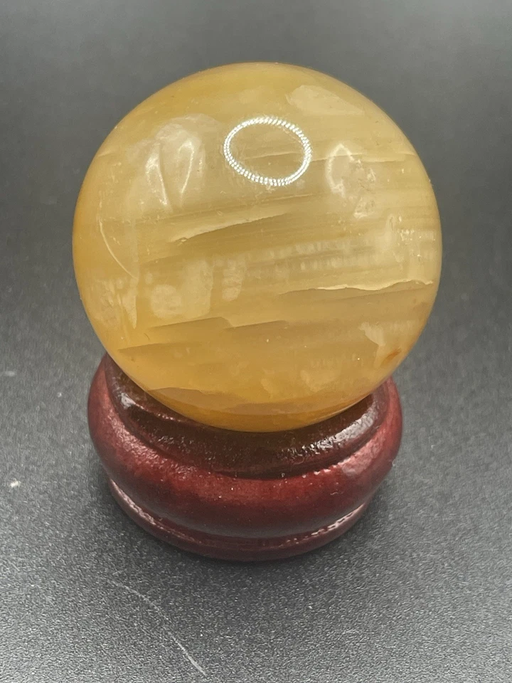 Orange Calcite Sphere 77g - Image 2 of 3