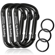 Carabiner Clip - Heavy Duty Carabiners 800lbs-13KN 3PCS 3 Inch 13KN/2922 lbs 