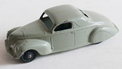 DINKY TOYS (39c) LINCOLN ZEPHYR COUPE - BLACK SMOTH HUBS (UNBOXED)