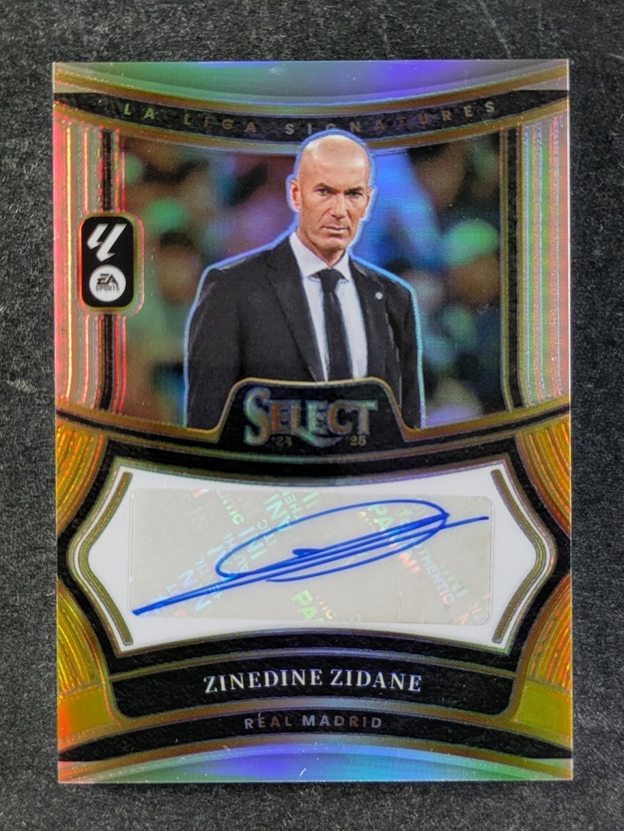 Zinedine Zidane 2024 Select La Liga #SS-ZZ Signatures Gold /10