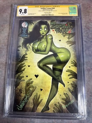 9.8 CGC ZOMBIE TRAMP 56B SS COMICS ELITE EDITION F SIGNED NATHAN SZERDY BRAINSSS