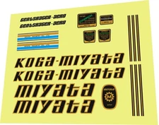 Koga Miyata Gents Racer Aero 1983 Decal Set