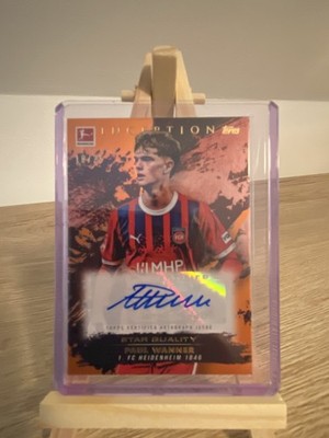 Topps Paul Wanner Auto 18/25 Heidenheim 2024/25 Inception Bundesliga