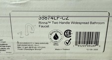 Delta Rinna 35874LF-CZ Two Handel Widespread Bathroom Faucet
