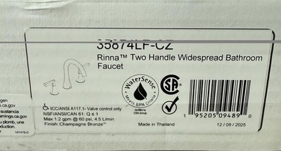 Delta Rinna 35874LF-CZ Two Handel Widespread Bathroom Faucet