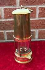 Vintage Davis of Derby Brass Miner's Lamp