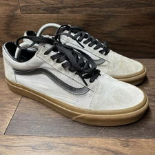 Vans Old Skool Shoes Gum Sole Alloy/Black Men-10.0
