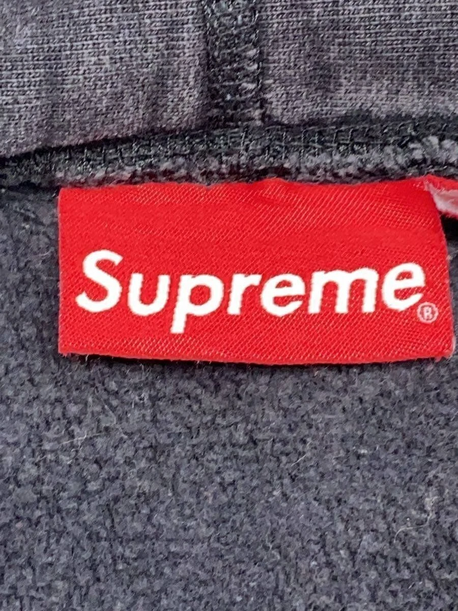 Supreme Felpa con Cappuccio L Cotone Grigio LOGO PULLOVER PARKA PESANTE