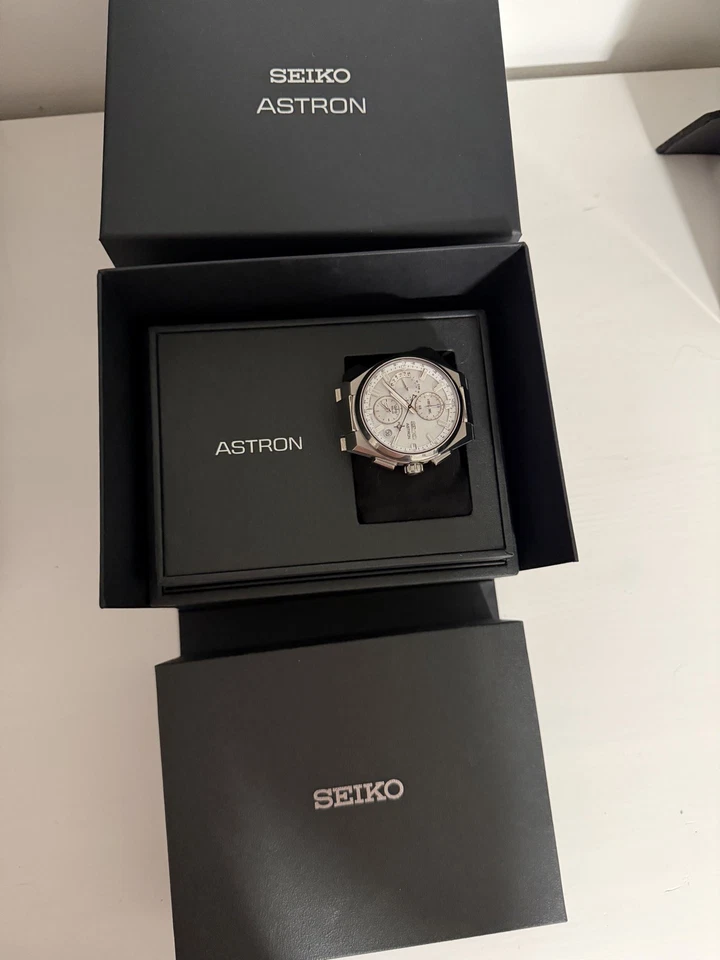 Seiko Astron GPS Radio Solar Titanio Analógico Reloj Hombre SBXC159/SSH159 Foto 3 de 4