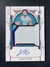 2023-24 Panini National Treasures Patch Auto RPA Leaky Black Red 8/24 RC XV44
