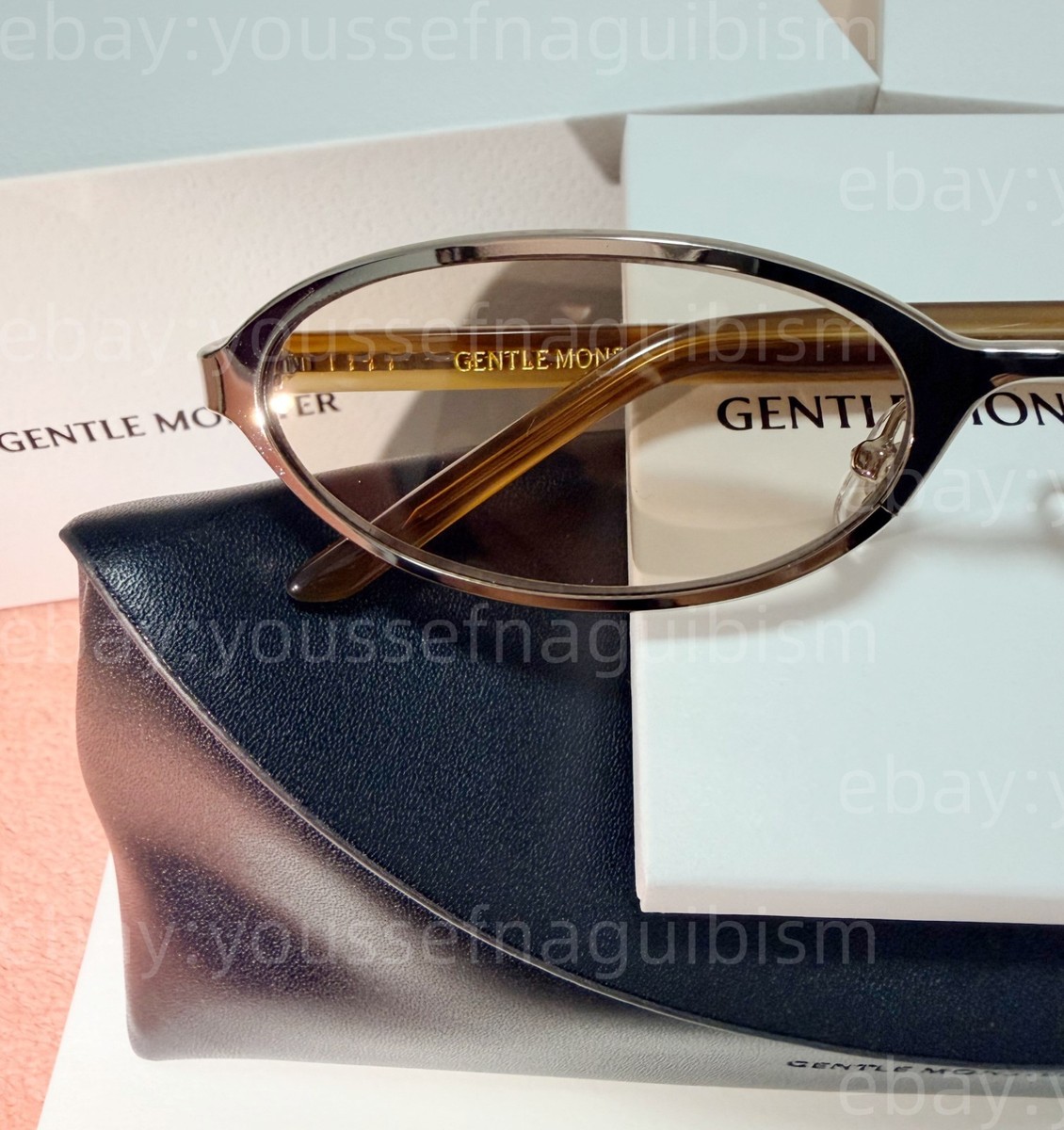 GentleMonster Sunglasses Moody 02(BR) Silver Frame Brown Lenses | eBay