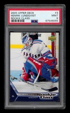 2005-06 Upper Deck Rookie Class: #  3 Henrik Lundqvist PSA 9 MINT