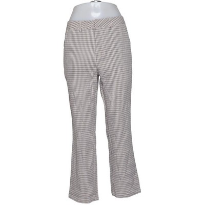 Rut & Circle, Hose, Größe: M, Maja Check Straight Pant, Beige/Schwarz #VGI