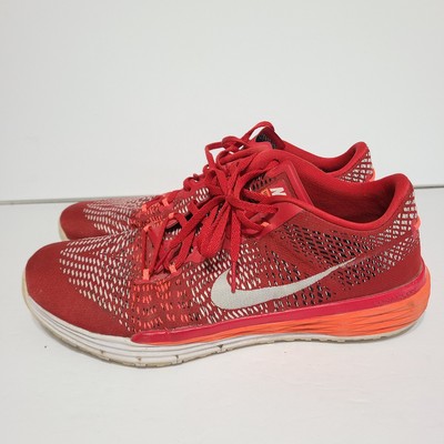 B41 Men s Nike Lunar Caldra University Red/White Sneakers Size 12