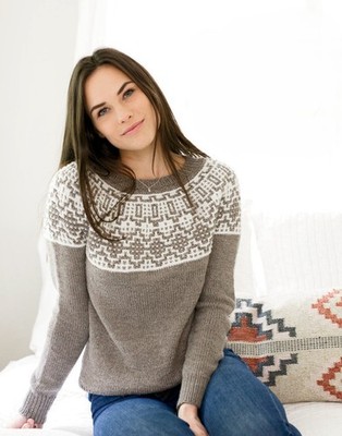 STRICKMUSTER PAPIERKOPIE Damen Mosaik Slip Stitch Pullover 32-58'' 1240J