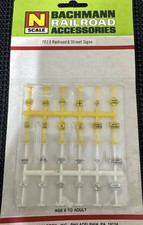Bachmann N Scale Railroad & Street  Signs #7013