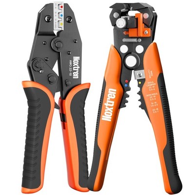 Wire Stripper and Crimping Tool, AWG 24-10 Self-Adjusting Stripper Tool with ...