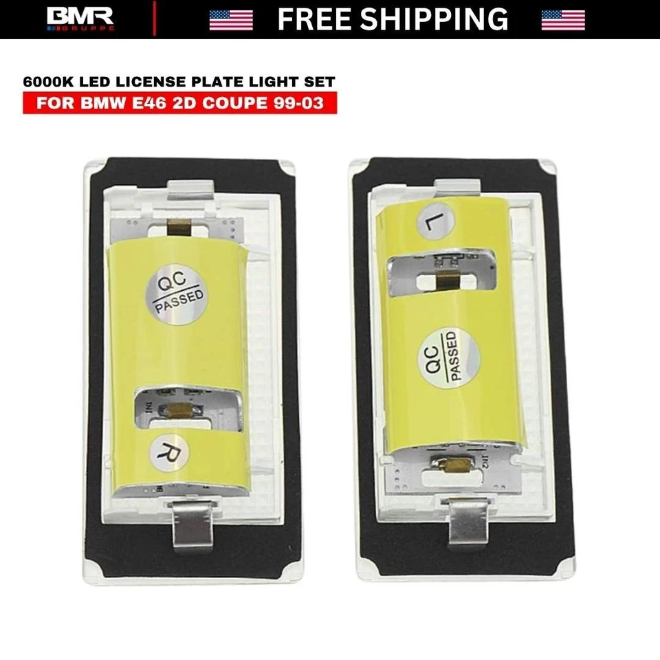 Luces LED de matrícula para 99-03 BMW E46 323Ci 328Ci 330Ci M3 cupé | 6000K Foto 3 de 4