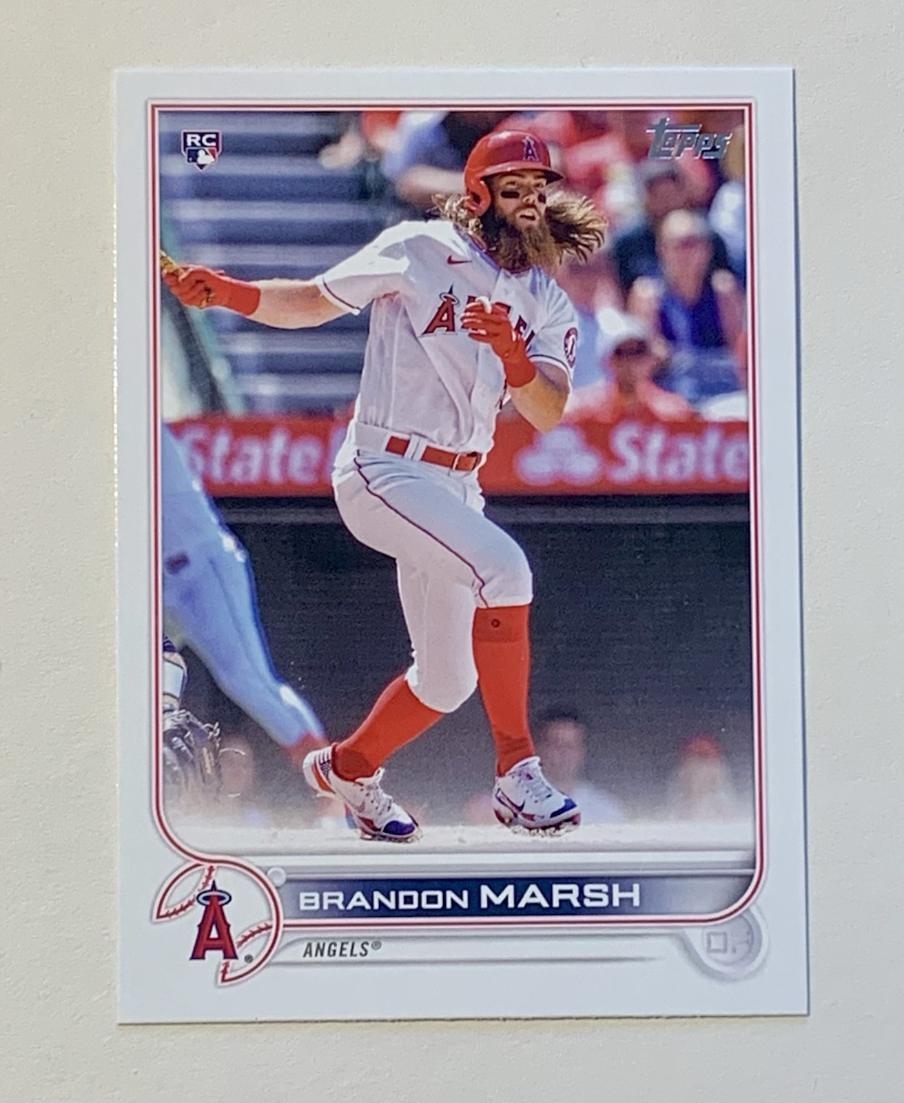 2022 Topps Series 1 Brandon Marsh RC #243 Los Angeles Angels