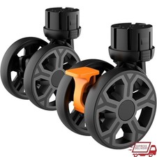 Durable Swivel Wheels Utility Cart W/ Safety Brake 360 Rotation Easy Install New