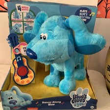 Brand New Blue's Clues and You Dance-Along Blue Plush W Guitar Brand New WORKS