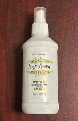SMELLS BEGONE ~ FRESH LEMON Natural Odor Eliminator BATHROOM AIR TOILET SPRAY