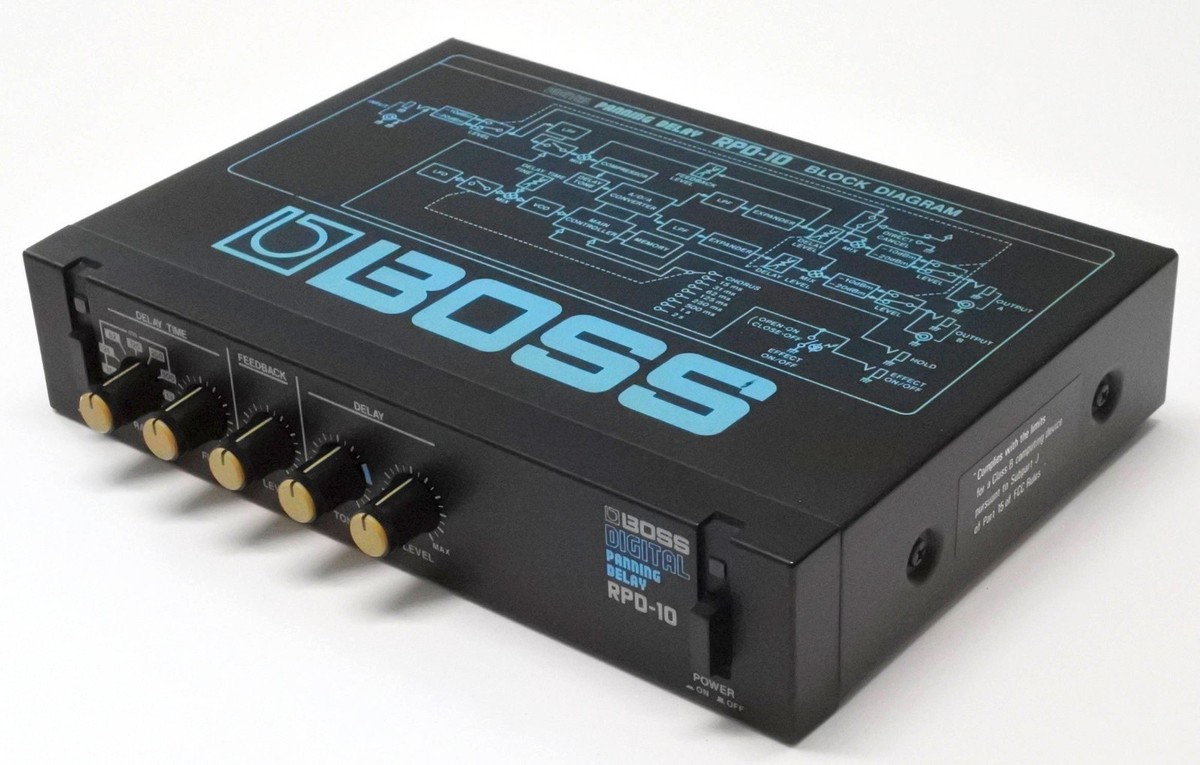 BOSS RPD-10 Panning Delay Micro Rack Guitar Effects Unit MIJ